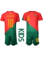 Portugal Bernardo Silva #10 Replika Hemmakläder Barn VM 2022 Kortärmad (+ byxor)